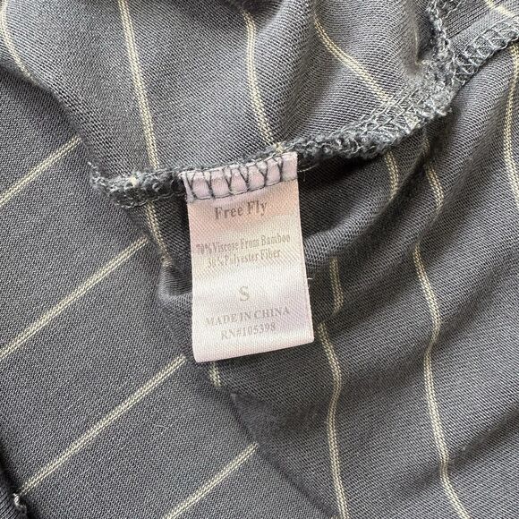 Free Fly Womens Bamboo Shoreline 3/4 Sleeve Top UPF 50 Blue Steel Sz Small - Picture 7 of 10